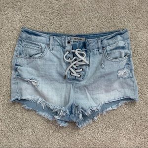 Refuge High-Rise Denim Shorts